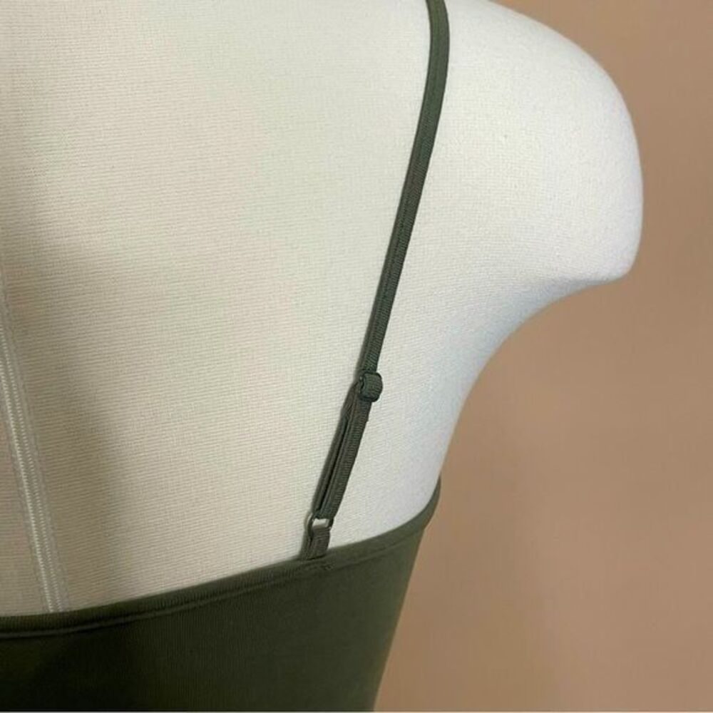 Express Olive Green Strappy Fit & Flare Skater Dress Size Small NWT - Picture 5 of 8